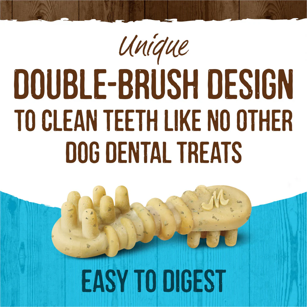 Merrick Fresh Kisses Grain Free Mint Breath Strips Extra Small Dental Dog Treats - Image 3