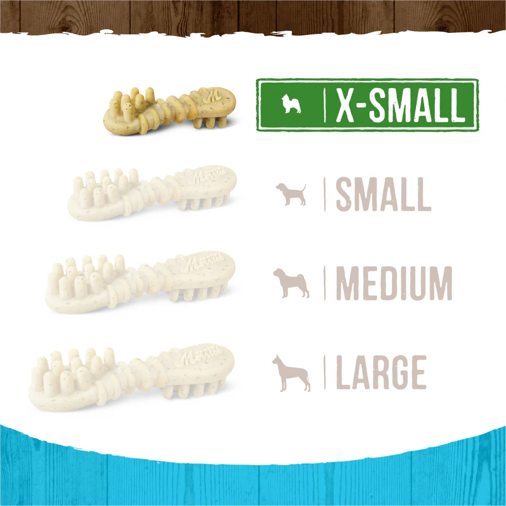 Merrick Fresh Kisses Grain Free Mint Breath Strips Extra Small Dental Dog Treats - Image 5