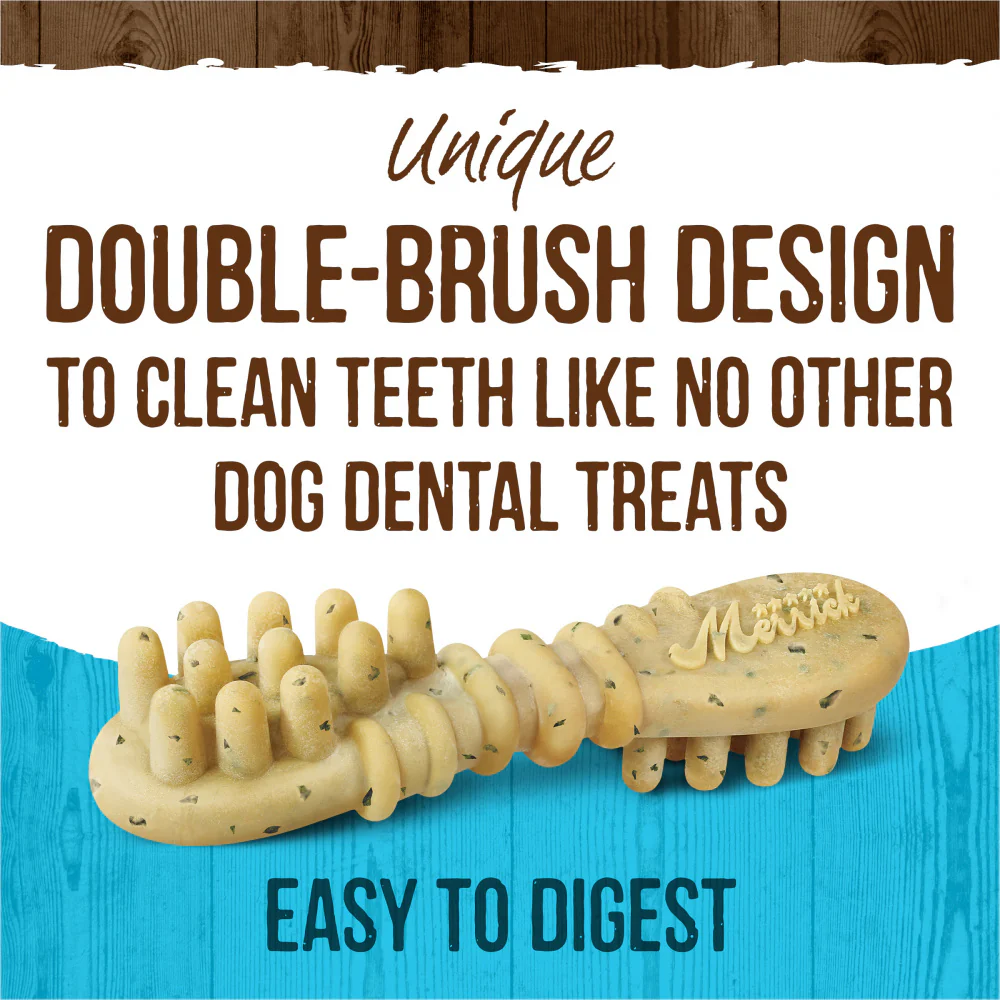 Merrick Fresh Kisses Grain Free Mint Breath Strips Small Dental Dog Treats - Image 5