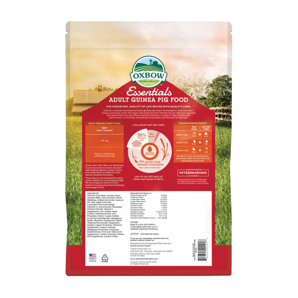 Oxbow Animal Health Essentials Adult Guinea Pig Food All Natural Adult Guinea Pig Pellets - Image 5