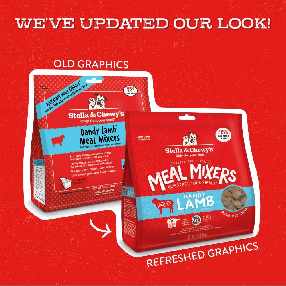 Stella & Chewy's Freeze Dried Raw Dandy Lamb Meal Mixers Grain Free Dog Food Topper - Image 3
